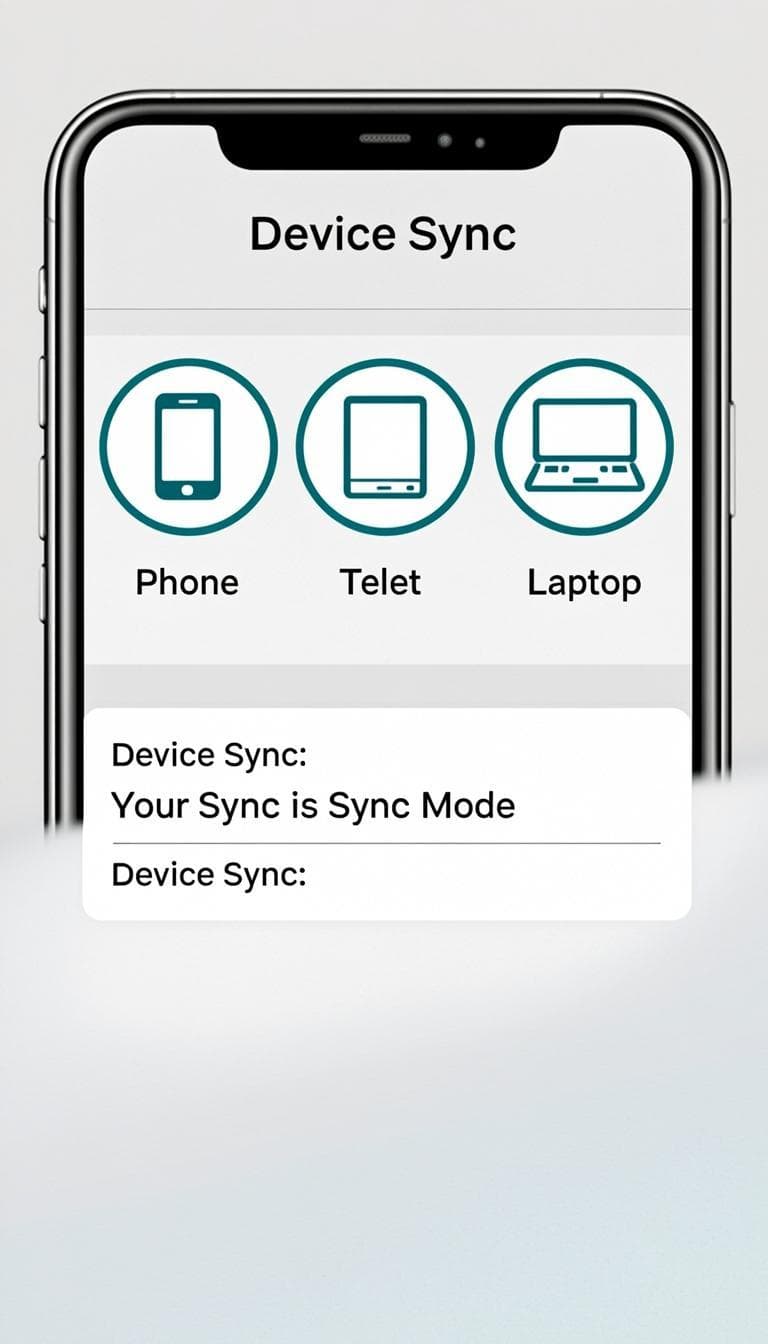 Панель синхронизации устройств